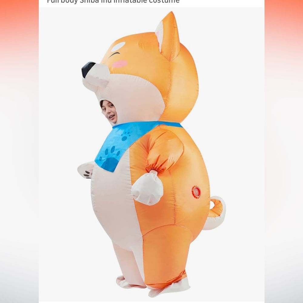 Spooktacular Creations -Full body Shiba Inu inflatable costume size 7-10 years - Picture 7 of 7
